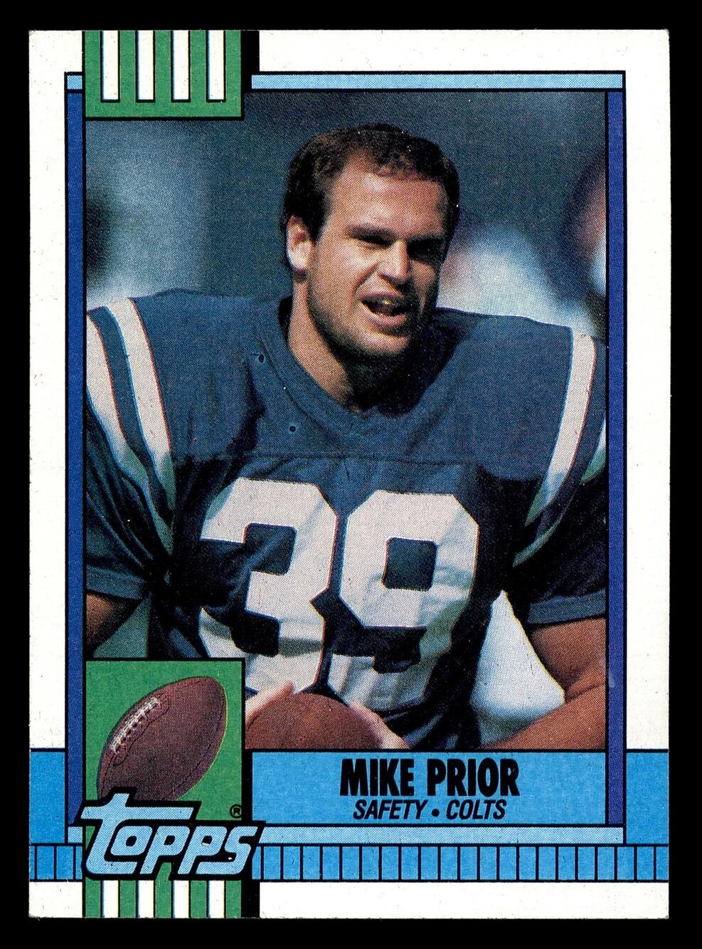 1990 Topps #311 Mike Prior Football Card